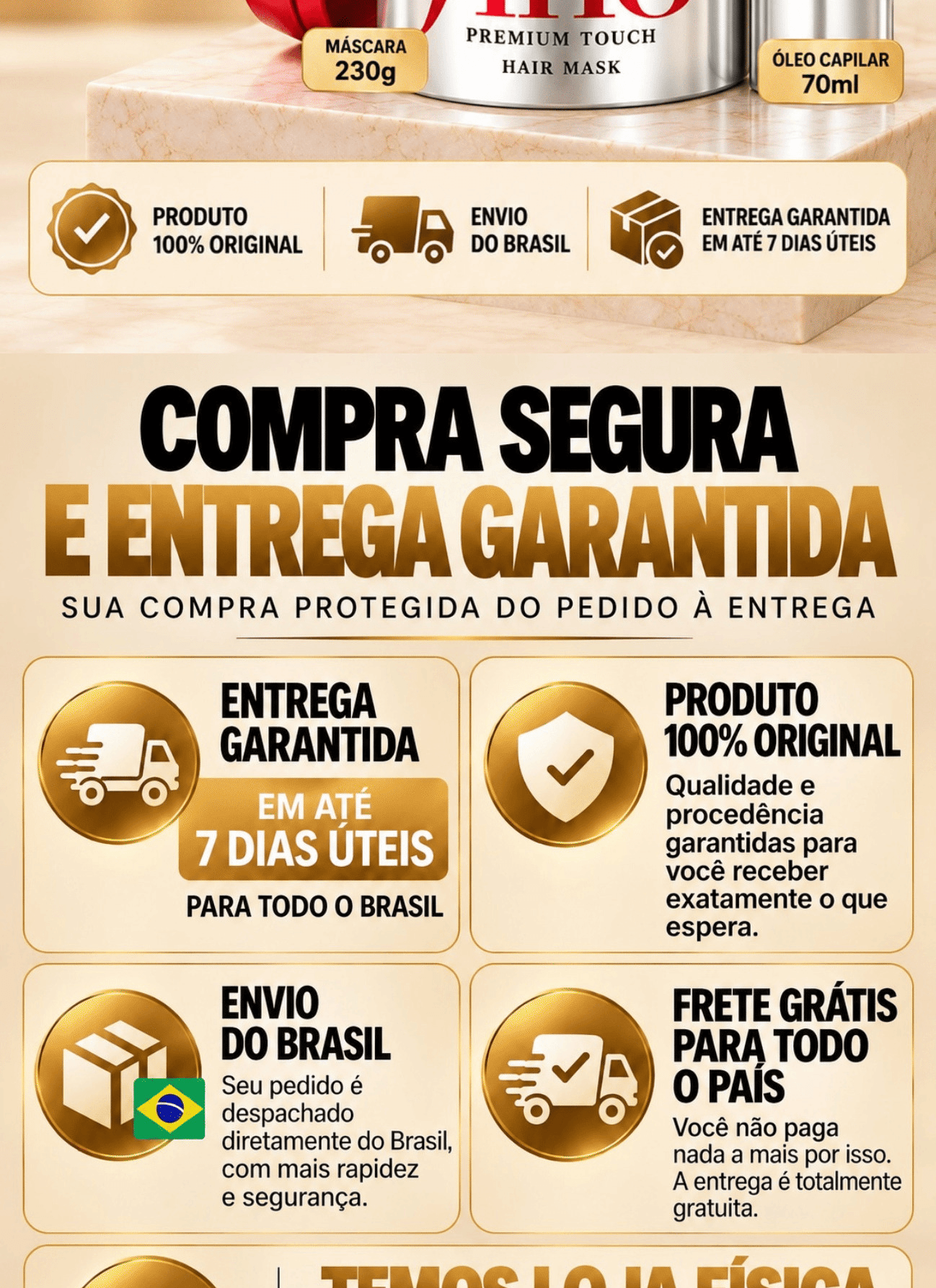 Compra segura e entrega garantida